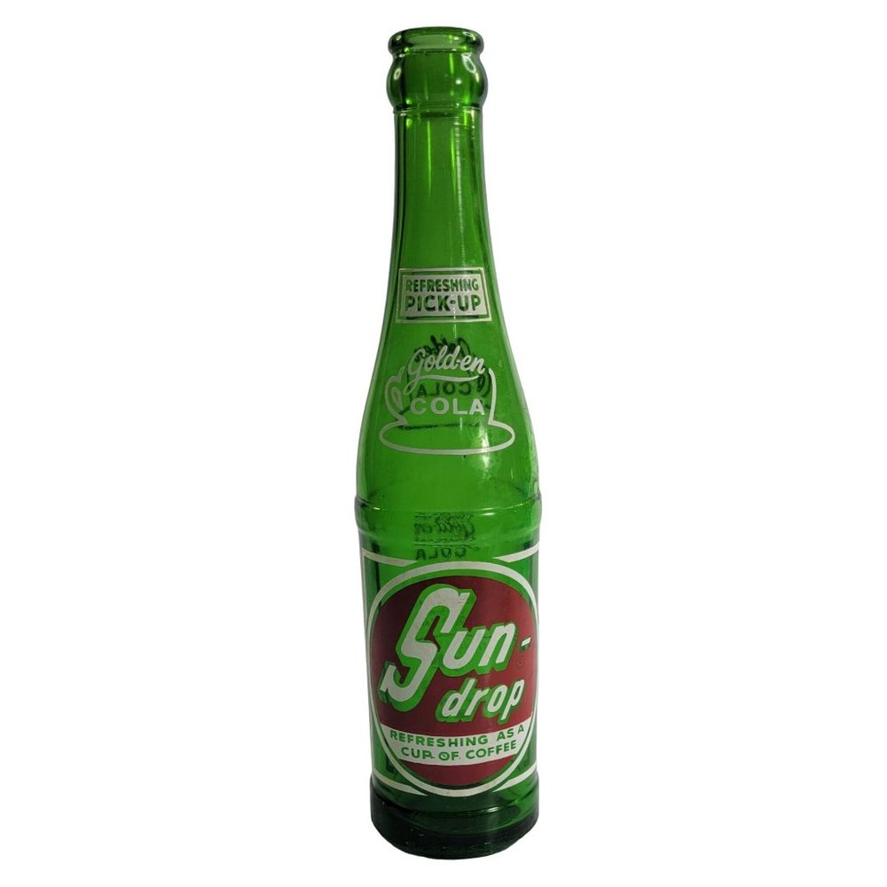 Sun Drop Golden Cola Bottle 1957 9oz
